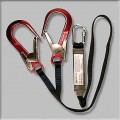 Twin Lanyard with Scaffold hooks & shock absorber, Abtech